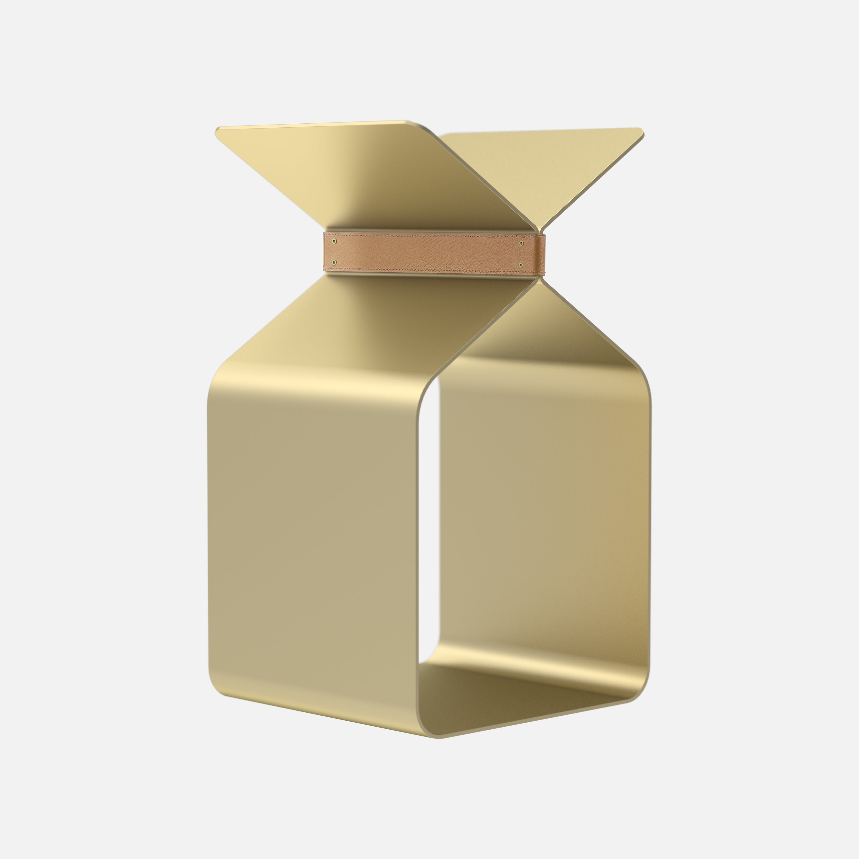 Elmer Stand - Satin Brass