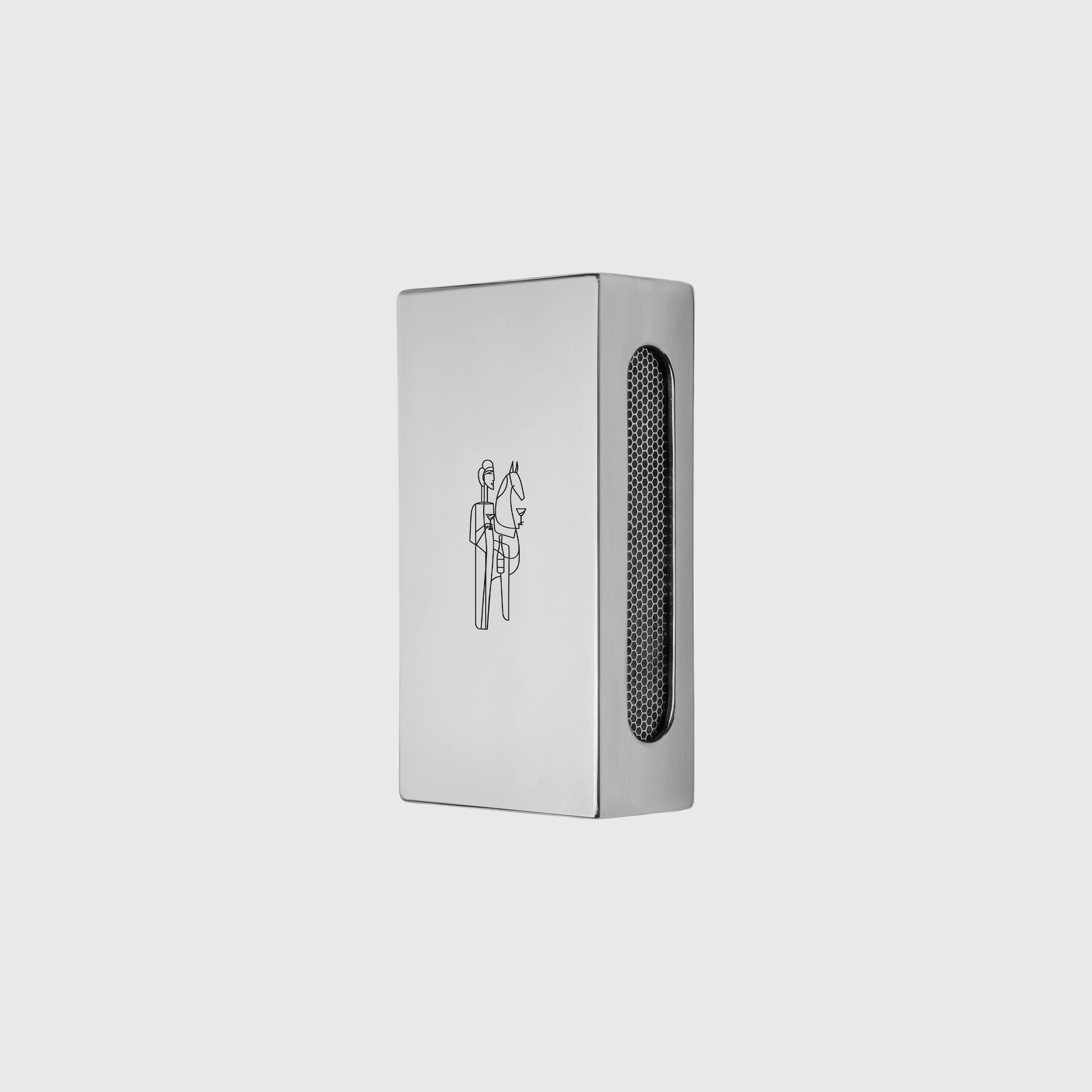 Woman with Horse - Matchbox - Polished Tin